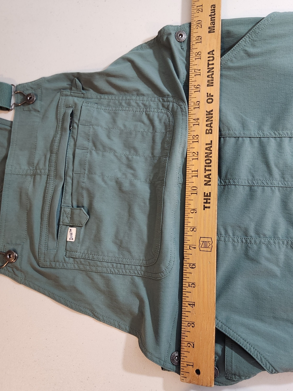Duluth Trading Co Green Women's Gardening Heritage Overalls XL 33" Utility - Picture 8 of 11